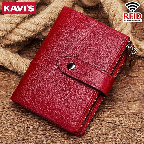 wallets kavis genuine leather rfid women pocket ladies purse clutch wallet short card holder cute girls mini walet red, Red;black
wallets kavis genuine leather rfid women pocket ladies purse clutch wallet short card holder cute girls mini walet red, Red;black