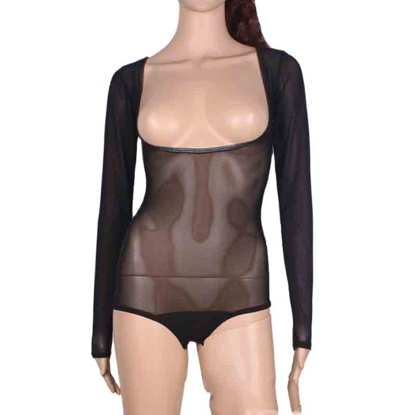 mesh transparent low-cut large u-neck long sleeve dance bottom wear nightclubs bodysuit open crotch fx1025, Black;white
mesh transparent low-cut large u-neck long sleeve dance bottom wear nightclubs bodysuit open crotch fx1025, Black;white
