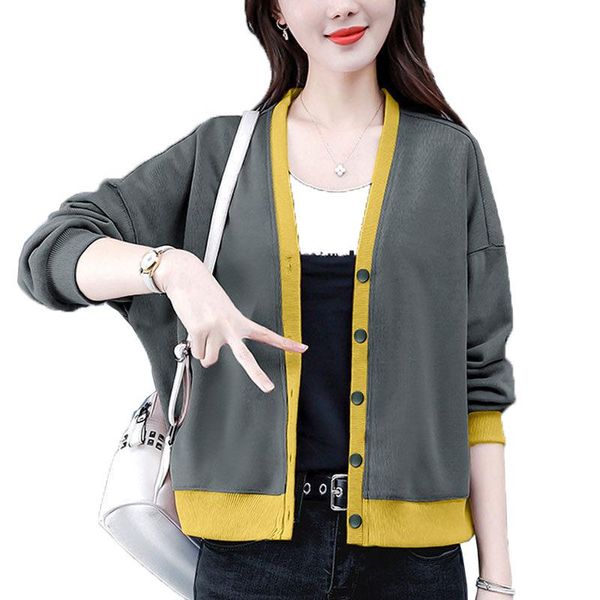 women's jackets women jacket female cotton coat 2021 autumn korean loose fashion cardigan femme plus size hooded overcoat 4xld1025, Black;brown
women's jackets women jacket female cotton coat 2021 autumn korean loose fashion cardigan femme plus size hooded overcoat 4xld1025, Black;brown