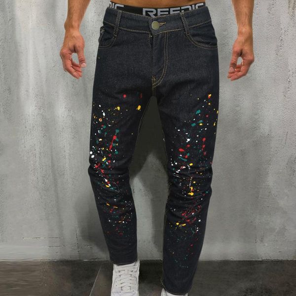 men's jeans printed men elastic waist skinny 2021 stretch pants streetwear mens denim mid-waist slim-fit clothes, Blue
men's jeans printed men elastic waist skinny 2021 stretch pants streetwear mens denim mid-waist slim-fit clothes, Blue