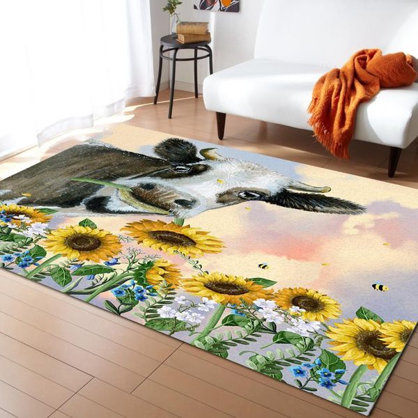 carpets country style sunflower cow printed floor mat door mats lounge rug kids carpet living room bedroom modern home decoration
carpets country style sunflower cow printed floor mat door mats lounge rug kids carpet living room bedroom modern home decoration