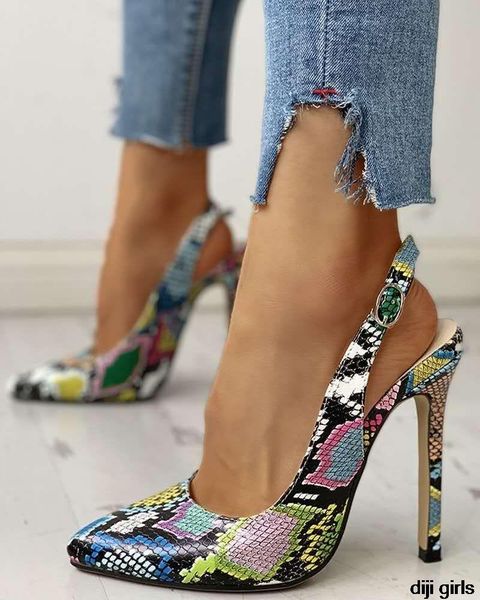 women summer ankle strap sandals 10cm thin high heels serpentine pointed flock pumps office party snake shoes, Black
women summer ankle strap sandals 10cm thin high heels serpentine pointed flock pumps office party snake shoes, Black