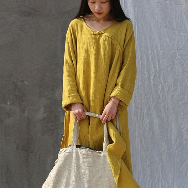 casual dresses origoods cotton solid o-neck vintage women dress long sleeve chinese style summer spring plus size robe femme vestido d037, Black;gray
casual dresses origoods cotton solid o-neck vintage women dress long sleeve chinese style summer spring plus size robe femme vestido d037, Black;gray