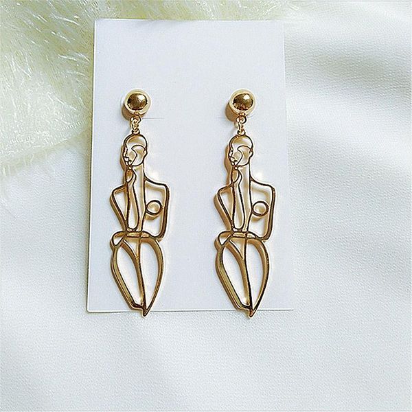 stud fashion golden hollow aestheic earrings for women body figure metal vintage creative simple style female trendy jewelry eg74, Golden;silver
stud fashion golden hollow aestheic earrings for women body figure metal vintage creative simple style female trendy jewelry eg74, Golden;silver
