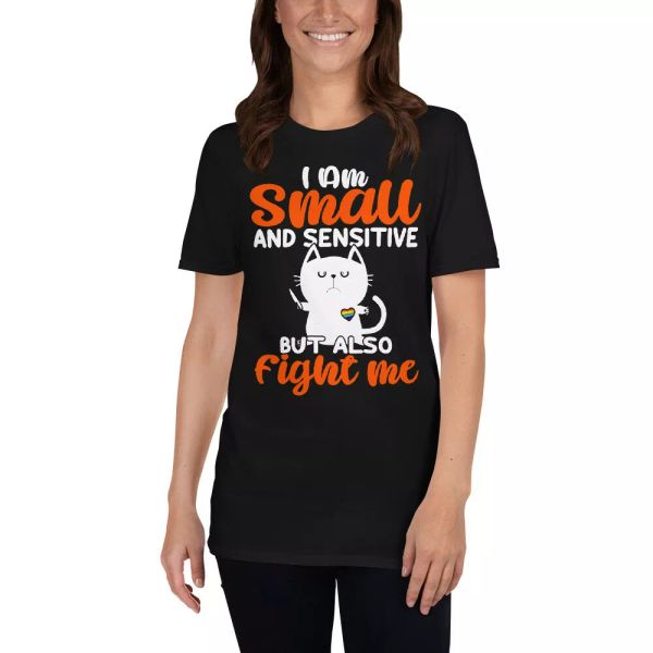 i am small and sensitive but also fight me cute cat lover lgbt gifts t-shirt, White;black
i am small and sensitive but also fight me cute cat lover lgbt gifts t-shirt, White;black