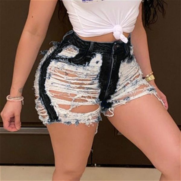 ripped denim shorts women 2021 summer female jeans high waist holes tassel skinny short pants women's, Blue
ripped denim shorts women 2021 summer female jeans high waist holes tassel skinny short pants women's, Blue