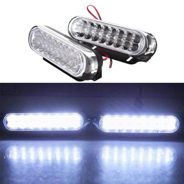 car headlights 2pc super bright 16 led running light fog day driving lamp 12v aurora 2xbrackets 4xscrew
car headlights 2pc super bright 16 led running light fog day driving lamp 12v aurora 2xbrackets 4xscrew