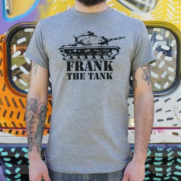frank the tank t-shirt | mens short sleeve graphic t-shirt, White;black
frank the tank t-shirt | mens short sleeve graphic t-shirt, White;black