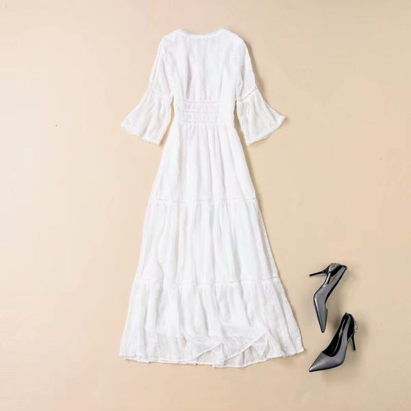 dress white summer style women v-neck hollow out embroidery flare sleeve casual wedding beach long maxi dress vestido, Black;gray
dress white summer style women v-neck hollow out embroidery flare sleeve casual wedding beach long maxi dress vestido, Black;gray