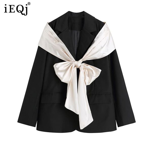 women's suits & blazers ieqj women black retro design bow temperament casual blazer lapel long sleeve loose jacket fashion tide spring, White;black
women's suits & blazers ieqj women black retro design bow temperament casual blazer lapel long sleeve loose jacket fashion tide spring, White;black