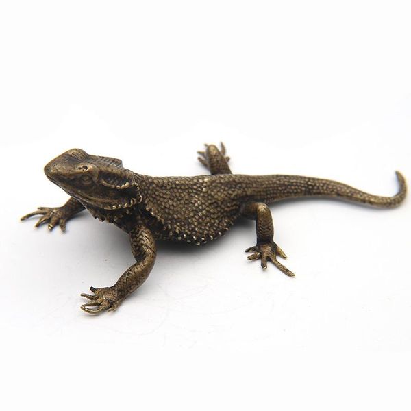 decorative objects & figurines antique bronze big lizard statue tea pet desktoy ornament pure copper simulation animal miniatures home d
decorative objects & figurines antique bronze big lizard statue tea pet desktoy ornament pure copper simulation animal miniatures home d