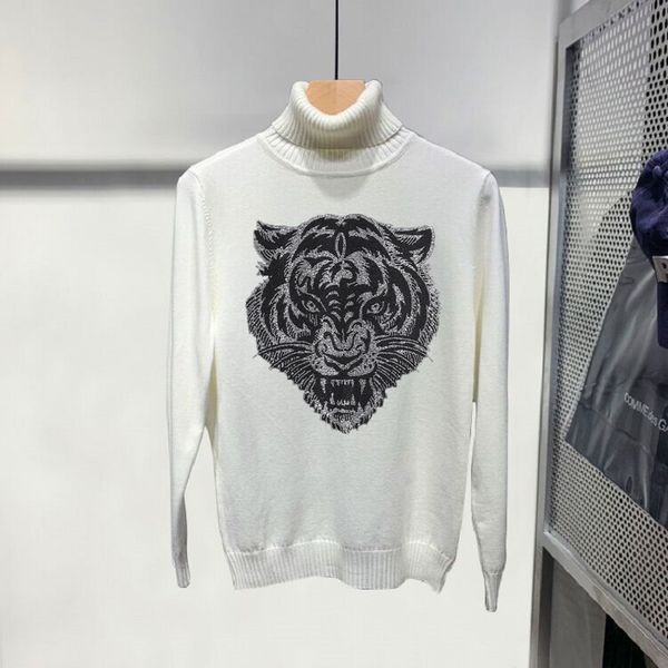 men's sweaters winter long-sleeved thickening turtleneck sweater brand sweatshirt warm handsome pullover fbzf, White;black
men's sweaters winter long-sleeved thickening turtleneck sweater brand sweatshirt warm handsome pullover fbzf, White;black