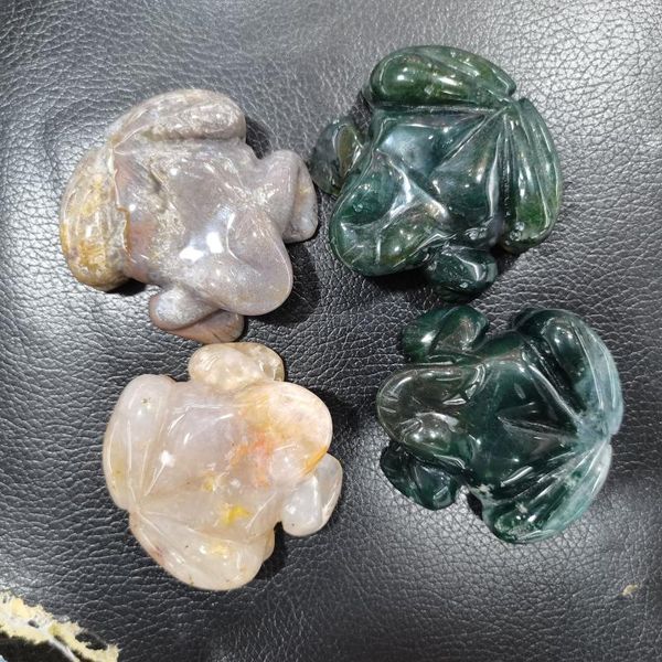 decorative objects & figurines 1pcs natural hand-carved animal moss agate stone crystal frog figurine
decorative objects & figurines 1pcs natural hand-carved animal moss agate stone crystal frog figurine