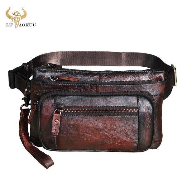 genuine leather men casual retro wine travel fanny waist belt bag chest pack sling design 8" tablet phone case male 9801 bags
genuine leather men casual retro wine travel fanny waist belt bag chest pack sling design 8" tablet phone case male 9801 bags