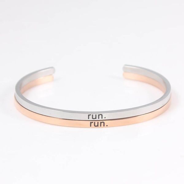 bangle fashion stainless steel personalized run. engraved positive inspirational quote cuff mantra bracelets for women, Black
bangle fashion stainless steel personalized run. engraved positive inspirational quote cuff mantra bracelets for women, Black