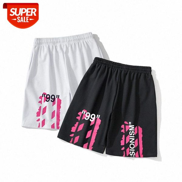 white popular ow number 99 with pink arrow print shorts for men and women #yd7c, White;black
white popular ow number 99 with pink arrow print shorts for men and women #yd7c, White;black