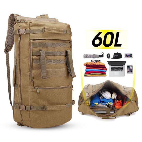 outdoor bags upgrade 60l capacity tactical military backpack army waterproof rucksack camping hiking trekking fishing hunting
outdoor bags upgrade 60l capacity tactical military backpack army waterproof rucksack camping hiking trekking fishing hunting