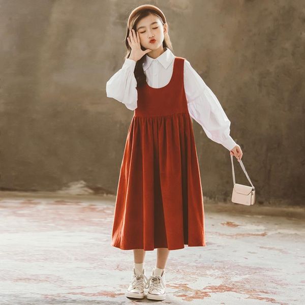 girl's dresses 2021 girl dress elegant autumn corduroy suspender princess kids for girls children clothing 6 8 10 12 14 16y, Red;yellow
girl's dresses 2021 girl dress elegant autumn corduroy suspender princess kids for girls children clothing 6 8 10 12 14 16y, Red;yellow