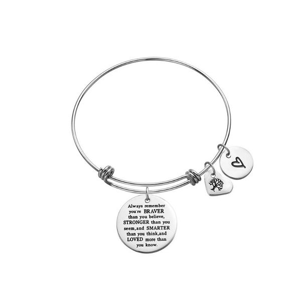 charm bracelets stainless steel pendant bracelet engraved inspirational jewelry gift 'always remember you're braver than you belie, Golden;silver
charm bracelets stainless steel pendant bracelet engraved inspirational jewelry gift 'always remember you're braver than you belie, Golden;silver