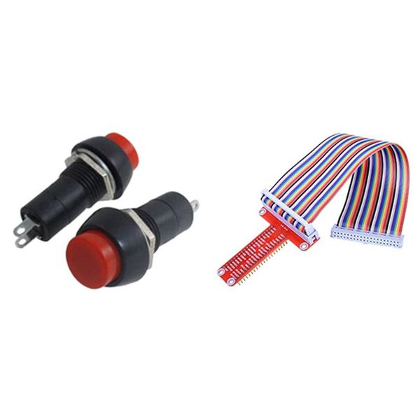 smart home control 5 pcs ac 250v 3a spst self locking push button switch & 1 set rpi gpio expansion board+ribbon cable+t type adapter
smart home control 5 pcs ac 250v 3a spst self locking push button switch & 1 set rpi gpio expansion board+ribbon cable+t type adapter
