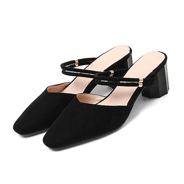 female sandal slip-on loafers summer women's block heels velvet shoes all-match shallow mouth girls elastic band 2021 chunky sue dress, Black
female sandal slip-on loafers summer women's block heels velvet shoes all-match shallow mouth girls elastic band 2021 chunky sue dress, Black