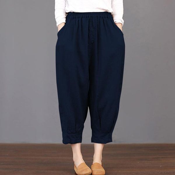 women's pants & capris women cotton linen lantern long blue beige black retro baggy harem femme elastic waist loose casual trousers, Black;white
women's pants & capris women cotton linen lantern long blue beige black retro baggy harem femme elastic waist loose casual trousers, Black;white