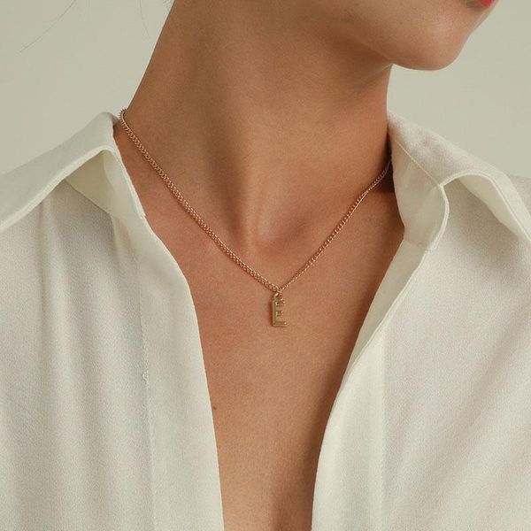 pendant necklaces simple elegant letters e for women fashion trending geometric chains clavicle necklace colar jewelry gift, Silver
pendant necklaces simple elegant letters e for women fashion trending geometric chains clavicle necklace colar jewelry gift, Silver