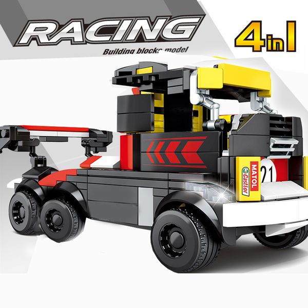4 IN 1 Racing car Building Block Small Compatible With Brand 2021 Mini Truck Brick Car Models Boy Children Gift Toy 31008
4 IN 1 Racing car Building Block Small Compatible With Brand 2021 Mini Truck Brick Car Models Boy Children Gift Toy 31008