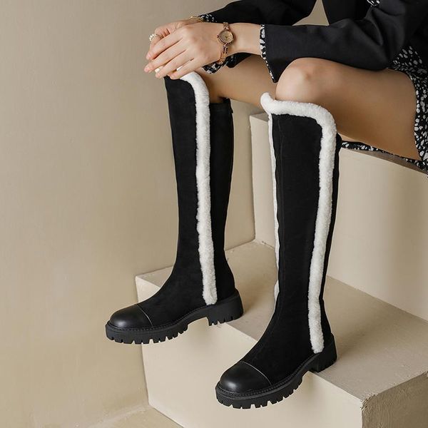 boots qzyerai 2021 winter super warm fur women shoes natural genuine leather snow fashion knee-high boot, Black
boots qzyerai 2021 winter super warm fur women shoes natural genuine leather snow fashion knee-high boot, Black