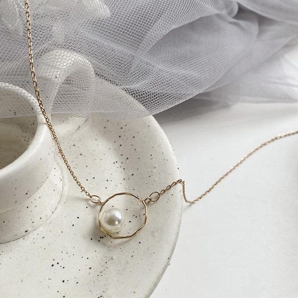 chains geometric shaped pearl necklace personalized simple alloy clavicle chain jewelrt gifts for women ea, Silver
chains geometric shaped pearl necklace personalized simple alloy clavicle chain jewelrt gifts for women ea, Silver