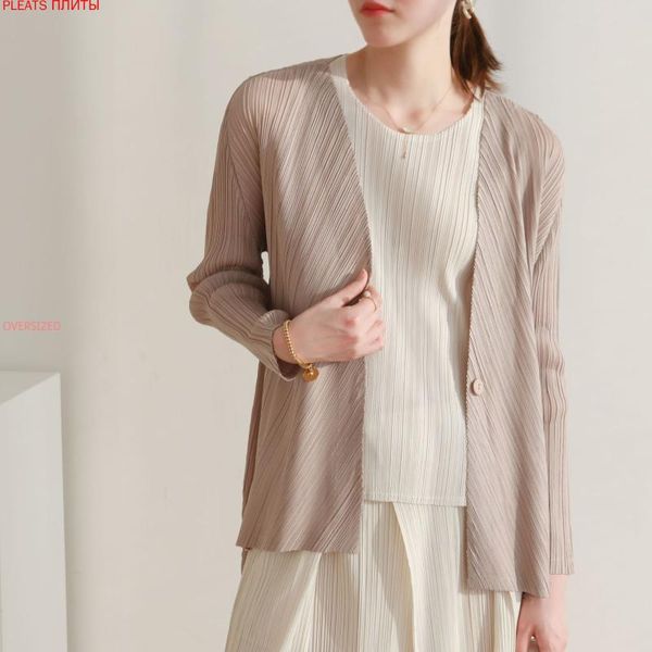 women's jackets 2021 spring miyake pleats sweet casual all-match slim pure color jacket top, Black;brown
women's jackets 2021 spring miyake pleats sweet casual all-match slim pure color jacket top, Black;brown