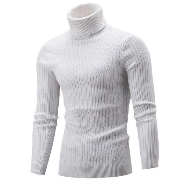 men's sweaters zogaa autumn winter sweater knitted turtleneck pullovers solid business slim fit male high-necked jumpers, White;black
men's sweaters zogaa autumn winter sweater knitted turtleneck pullovers solid business slim fit male high-necked jumpers, White;black