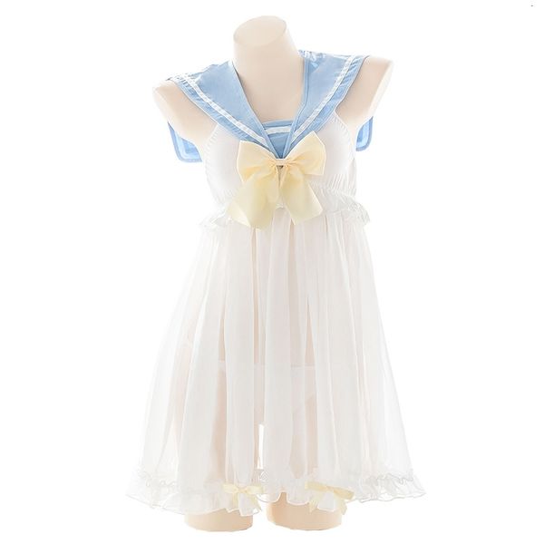 lolita girl anime lingerie set sailor collar cosplay uniform chemise cute sleepwear night women kawaii nightgowns, White;black
lolita girl anime lingerie set sailor collar cosplay uniform chemise cute sleepwear night women kawaii nightgowns, White;black