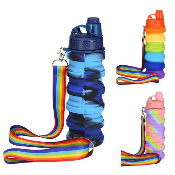 water bottle 500ml silicone foldable leak-proof portable fashion colorful outdoor travel fitness sports with neck lanyard
water bottle 500ml silicone foldable leak-proof portable fashion colorful outdoor travel fitness sports with neck lanyard