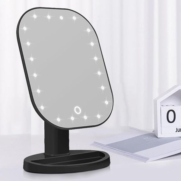 compact mirrors makeup mirror 20-led touch screen switch desktool 180° adjustable portable for travel and home
compact mirrors makeup mirror 20-led touch screen switch desktool 180° adjustable portable for travel and home