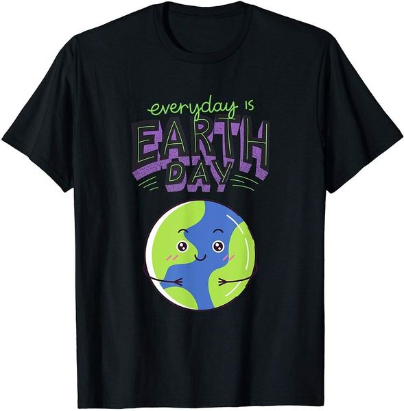 every day is earth day t-shirt boys men t-shirt, White;black 
every day is earth day t-shirt boys men t-shirt, White;black