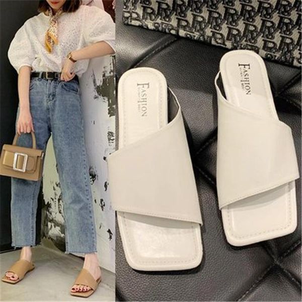 summer ladies fashion simple square head flat slippers roman style non-slip beach shoes, Black
summer ladies fashion simple square head flat slippers roman style non-slip beach shoes, Black