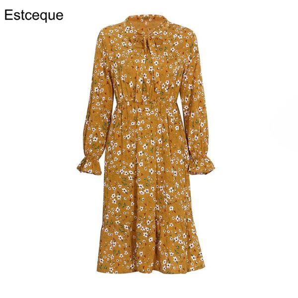 casual dresses 2021 autumn print mid-length ruffled dress prairie chic long sleever lace-up chiffon women elastic waist, Black;gray
casual dresses 2021 autumn print mid-length ruffled dress prairie chic long sleever lace-up chiffon women elastic waist, Black;gray