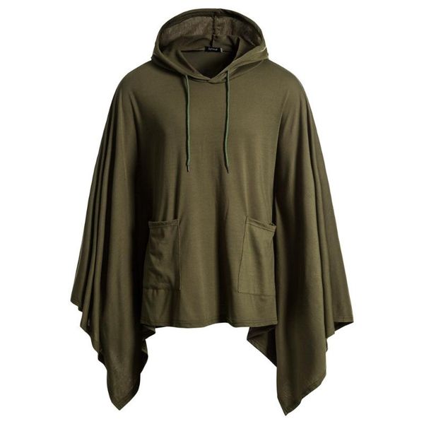 men's hoodies & sweatshirts men sweater fashion irregular patchwork loose bat sleeves hooded cape coa harajuku sudaderas con capucha, Black
men's hoodies & sweatshirts men sweater fashion irregular patchwork loose bat sleeves hooded cape coa harajuku sudaderas con capucha, Black