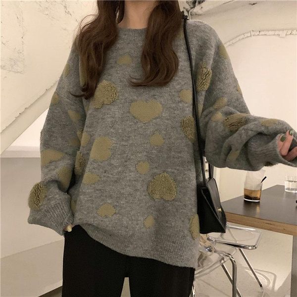 women's sweaters alien kitty sweet all-match patchwork hearts high waist slimming cute women girls pullovers high-quality knitted basic, White;black
women's sweaters alien kitty sweet all-match patchwork hearts high waist slimming cute women girls pullovers high-quality knitted basic, White;black