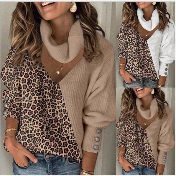leopard female tshirt hollow slices out high collar knitted or crocheted large t-shirts, White
leopard female tshirt hollow slices out high collar knitted or crocheted large t-shirts, White