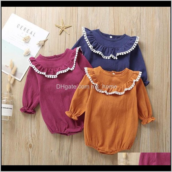 jumpsuitsrompers clothing baby maternity drop delivery 2021 baby triangle rompers 3 colors long sleeve cotton lace ruffle solid jumpsuit sin, Blue
jumpsuitsrompers clothing baby maternity drop delivery 2021 baby triangle rompers 3 colors long sleeve cotton lace ruffle solid jumpsuit sin, Blue
