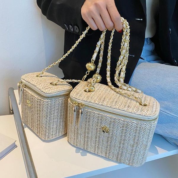 shoulder bags weave square crossbody bag mini box 2021 summer high-quality straw women's designer handbag chain messenger
shoulder bags weave square crossbody bag mini box 2021 summer high-quality straw women's designer handbag chain messenger