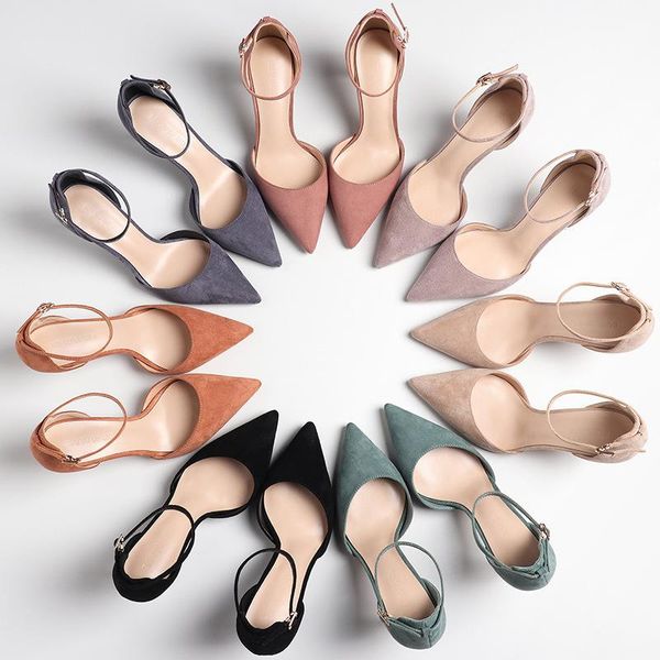 dress shoes summer women sandals open toe fashion spring buckle 8cm women's thin heel office, Black
dress shoes summer women sandals open toe fashion spring buckle 8cm women's thin heel office, Black