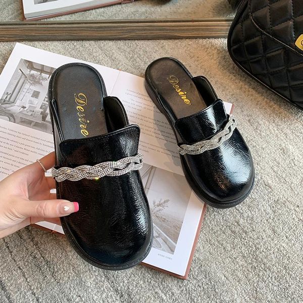 loafers shoes slippers casual mules for women 2021 pantofle slides low cover toe luxury summer flat soft leisure rubber pu r, Black
loafers shoes slippers casual mules for women 2021 pantofle slides low cover toe luxury summer flat soft leisure rubber pu r, Black