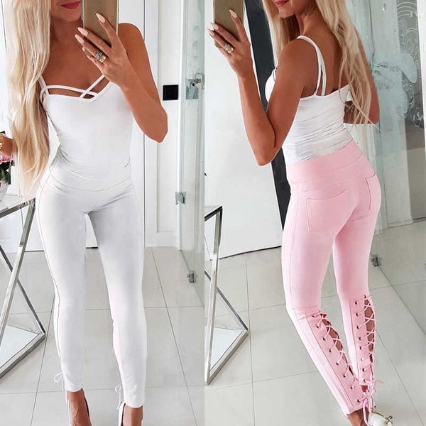 women's pants & capris elegant summer solid long trousers women back cross bandage pockets decor elastic high waist slim package hip th, Black;white
women's pants & capris elegant summer solid long trousers women back cross bandage pockets decor elastic high waist slim package hip th, Black;white