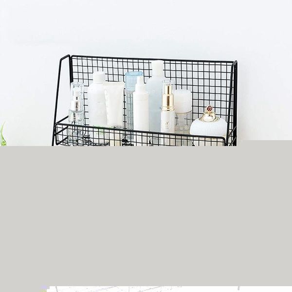 bathroom shelves black 2-layer barbed wire basket storage cosmetics dressing table spice she
bathroom shelves black 2-layer barbed wire basket storage cosmetics dressing table spice she