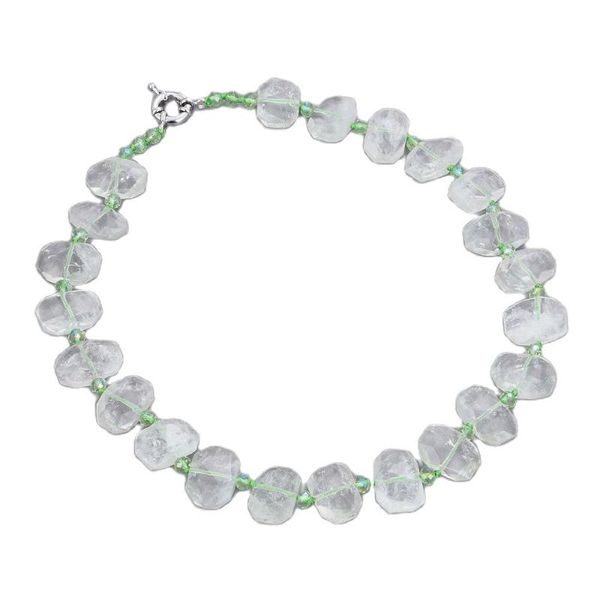 chokers jk natural prasiolite green amethyst chunky rectangle necklace handmade for women, Golden;silver
chokers jk natural prasiolite green amethyst chunky rectangle necklace handmade for women, Golden;silver