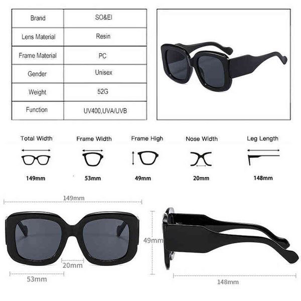 luxury designer sunglasses so&ei fashion oversized square women vintage gradient eyewear men trending green purple sun glasses shades uv400, White;black
luxury designer sunglasses so&ei fashion oversized square women vintage gradient eyewear men trending green purple sun glasses shades uv400, White;black