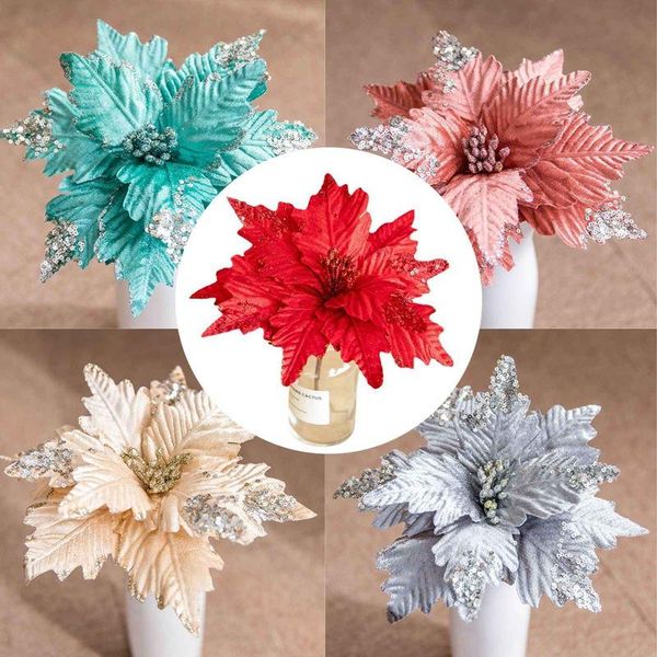 decorative flowers & wreaths large christmas sequins poinsettia fake hanging xmas ornament for tree decor
decorative flowers & wreaths large christmas sequins poinsettia fake hanging xmas ornament for tree decor